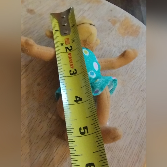 Five Little Monkeys Finger Puppet Replacement Plush in Polka Dot Blue Dress 5in - Picture 4 of 12